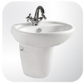 Ceramic Basin  รหัส MC284 อ่างเซรามิก อ่างล้างหน้า อ่างล้างมือ ยี่ห้อ MARVEL bathroom company บริษัท มาร์เวล เทคโนโลยี จำกัด Tel 029785650-2